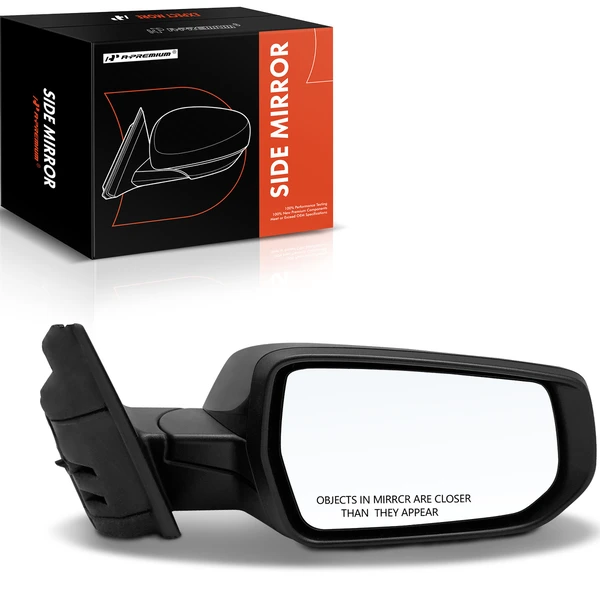 Right Passenger Side Mirror, Powered, with Heated, Smooth Black A-Premium APMI770