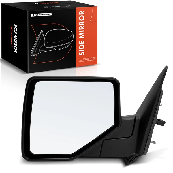 Left Driver Side Mirror, Powered, Chrome A-Premium APMI1700TW