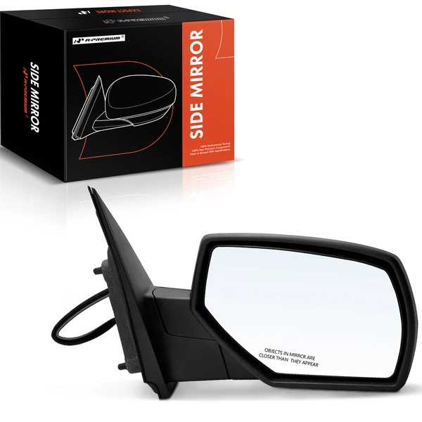 Right Passenger Side Mirror, Powered, with Heated, Chrome A-Premium APMI782