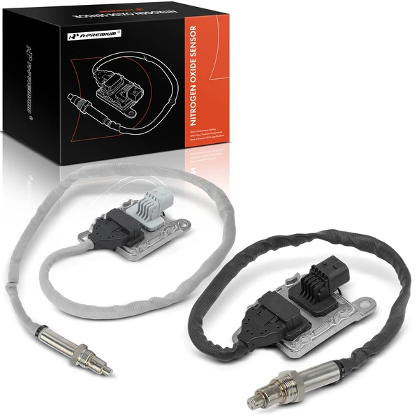 2 Pcs Inlet & Outlet Nitrogen Oxide Sensor for 2012-2022 Freightliner Cascadia