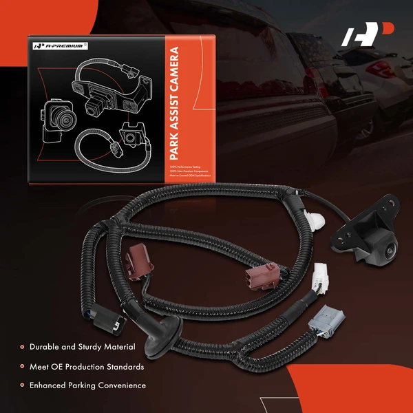 Rear Back Up Park Assist Camera for Honda Pilot 2013-2015 with Wide Angle