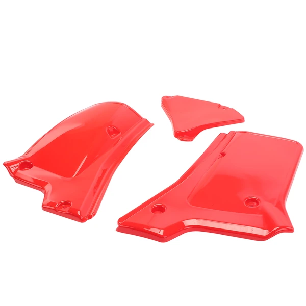 Left & Right Red Side Panels Covers Fender Plastic Body for Honda XR200R 84-02 XR250R