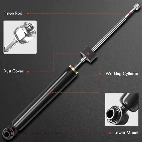 1-Pc Steering Damper, Front Driver or Passenger, A-Premium APSA2143