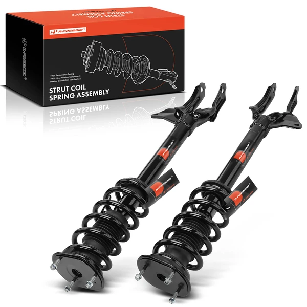2-Pc Complete Strut + Coil Spring, Front Driver & Passenger, A-Premium APSA1842