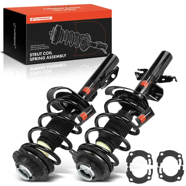2-Pc Complete Strut + Coil Spring, Front Driver & Passenger, A-Premium APSA1823