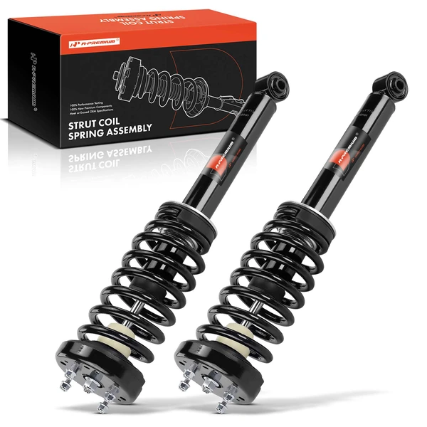 2-Pc Complete Strut + Coil Spring, Front Driver & Passenger, A-Premium APSA1848