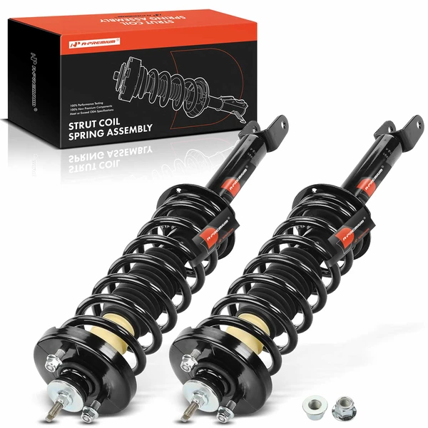 2-Pc Complete Strut + Coil Spring, Rear Driver & Passenger, A-Premium APSA1881