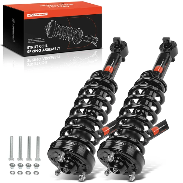 2-Pc Complete Strut + Coil Spring, Front Driver & Passenger, A-Premium APSA1924
