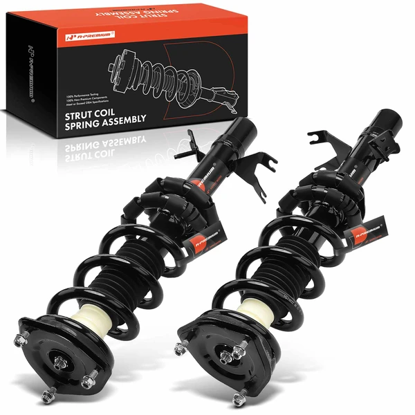 2-Pc Complete Strut + Coil Spring, Front Driver & Passenger, A-Premium APSA2030