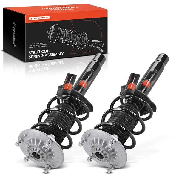 2012-2015 BMW 335i 2-Pc Strut and Coil Spring Assembly Set Front Driver & Passenger A-Premium APSA2036