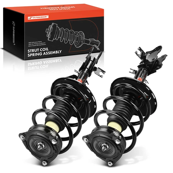 2-Pc Complete Strut + Coil Spring, Front Driver & Passenger, A-Premium APSA1963