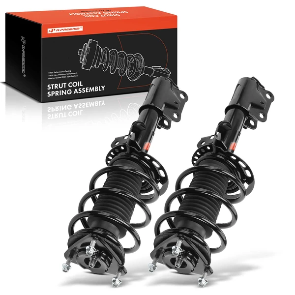 2-Pc Complete Strut + Coil Spring, Front Driver & Passenger, A-Premium APSA1965