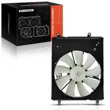 Left Single Radiator Cooling Fan Assembly with Shroud