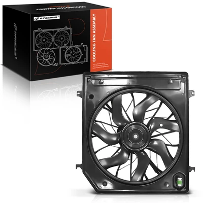 Single Radiator Cooling Fan Assembly with Shroud