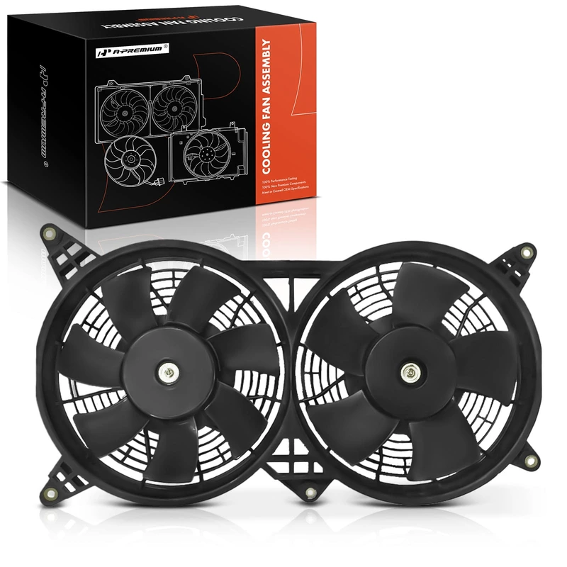 Dual Radiator Cooling Fan Assembly with Shroud for 2010 Cadillac STS