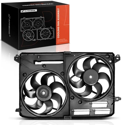 Dual Radiator Cooling Fan Assembly with Shroud