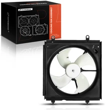 Single Radiator Cooling Fan Assembly with Shroud