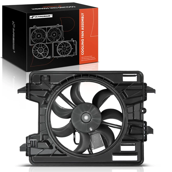 Radiator Cooling Fan Assembly with Controller & Shroud for 2008-2010 Chevrolet HHR