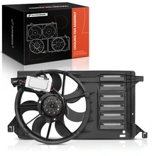 Single Radiator Fan Assembly with Controller & Shroud for 2010-2013 Mazda 3