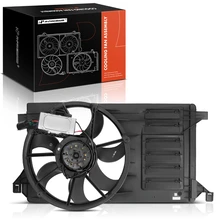 Single Radiator Cooling Fan Assembly with Shroud for 2010-2013 Mazda 3