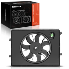 Single Radiator Cooling Fan Assembly with Shroud