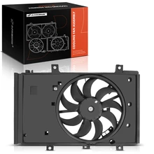 Single Radiator Cooling Fan Assembly with Shroud