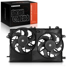 Dual Radiator Cooling Fan Assembly with Shroud for 1999-2009 Saab 9-5