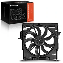 Single Radiator Cooling Fan Assembly with Brushless Motor for 2009-2013 BMW X5