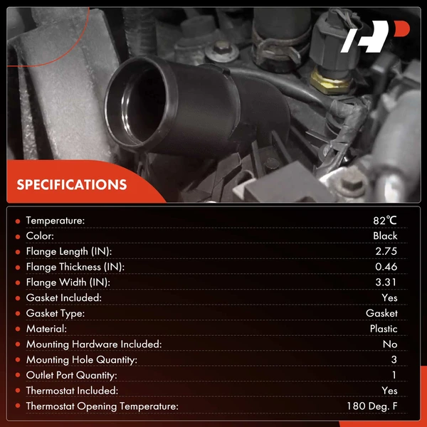 Engine Coolant Thermostat Housing Assembly for Ford Focus Lincoln Mazda Mercury