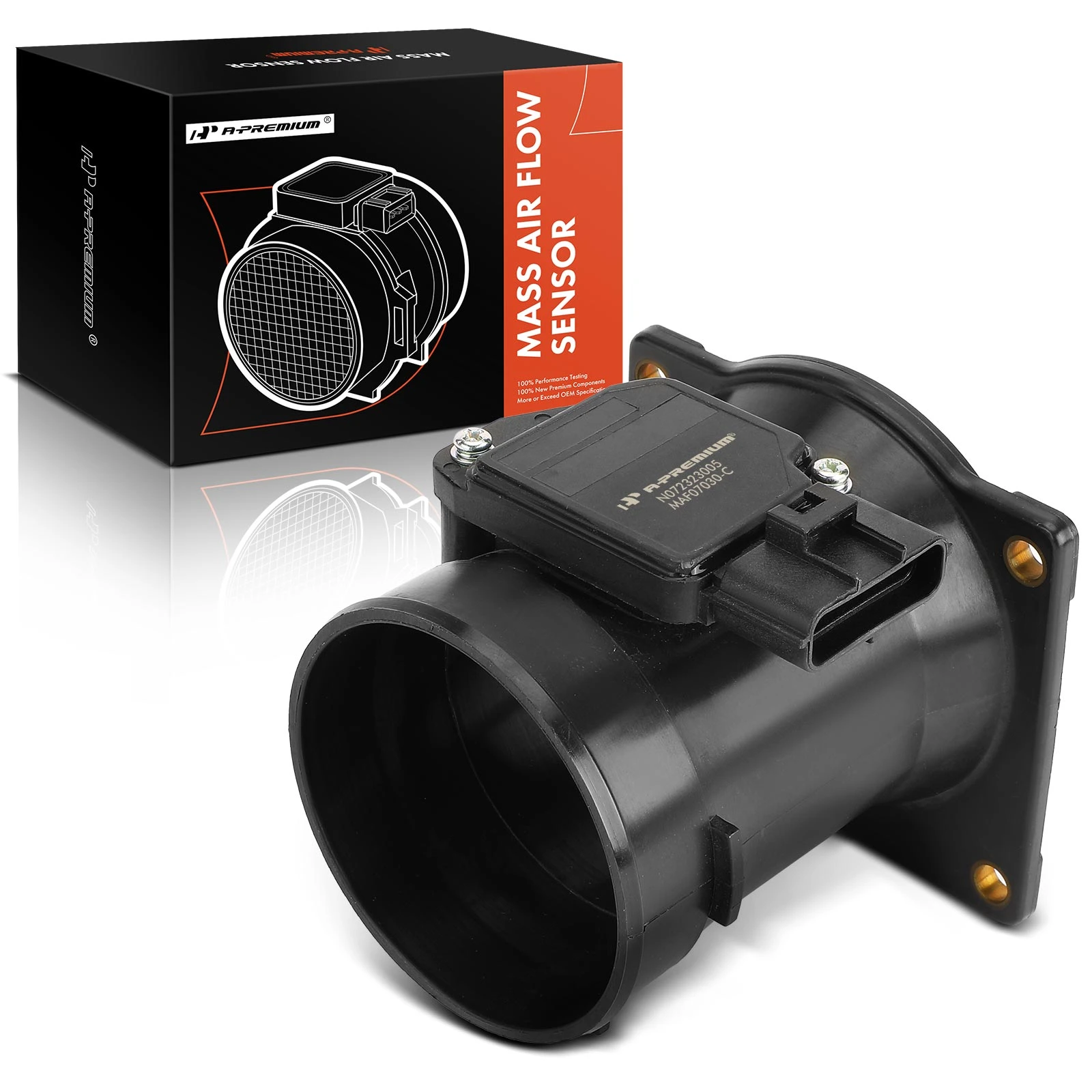 The A-premium Mass Air Flow Sensor with Housing for Ford F-150 2003-2004 Mustang Range Lincoln Image 