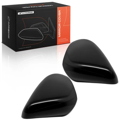 Front Mirror Cover Cap Black