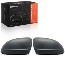 Front Mirror Cover Cap Set Gray Primed for 2022-2024 Volkswagen Taos