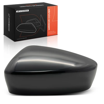 Driver Mirror Cover Cap Smooth Black
