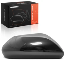 Passenger Mirror Cover Cap Smooth Black for 2018-2024 Toyota Camry