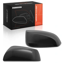 Front Vew Mirror Cover Cap Set Smooth Black for 2021-2025 Toyota Sienna