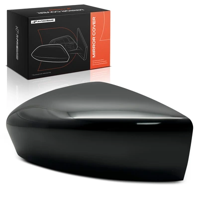 Driver Mirror Cover Cap Smooth Black