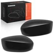 Front Mirror Cover Cap Smooth Black for 2008-2012 Honda Accord