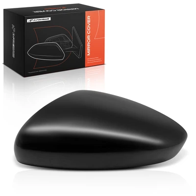 Driver Mirror Cover Cap Smooth Black