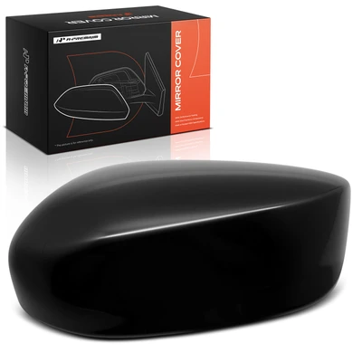 Driver Mirror Cover Cap Smooth Black