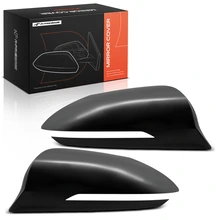 Front Mirror Cover Cap Set Smooth Black for 2022-2024 Hyundai Tucson