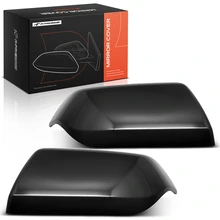 Front Mirror Cover Cap Smooth Black for 2021-2024 Cadillac Escalade