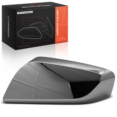 Driver Mirror Cover Cap Chrome Silver
