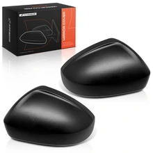 Front Mirror Cover Cap Plastic Textured Black for 2022-2024 Volkswagen Taos
