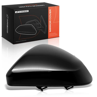 Passenger Mirror Cover Cap Smooth Black for 2013-2015 Toyota RAV4