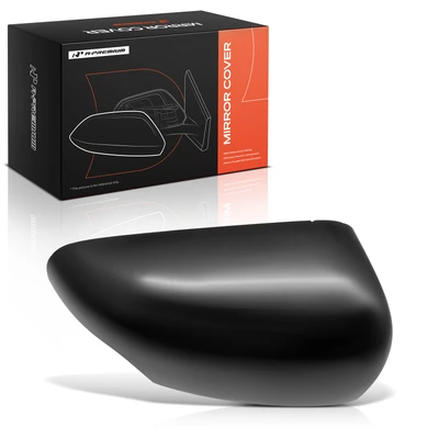 Passenger Mirror Cover Cap Smooth Black