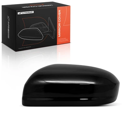 Driver Mirror Cover Cap Smooth Black