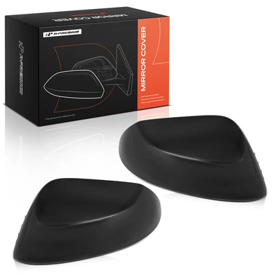Front Mirror Cover Cap Plastic Smooth Black for 2020-2024 Toyota Corolla