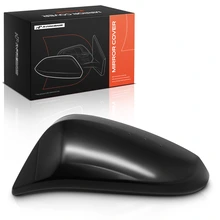Driver Mirror Cover Cap Plastic Smooth Black for 2014-2019 Toyota Highlander