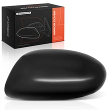Driver Mirror Cover Cap Smooth Black for 2010-2013 Mazda 3
