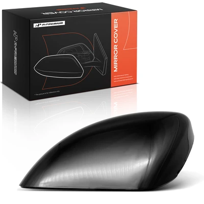 Driver Mirror Cover Cap Smooth Black